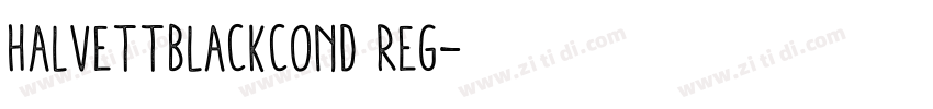 HalvettBlackCond Reg字体转换